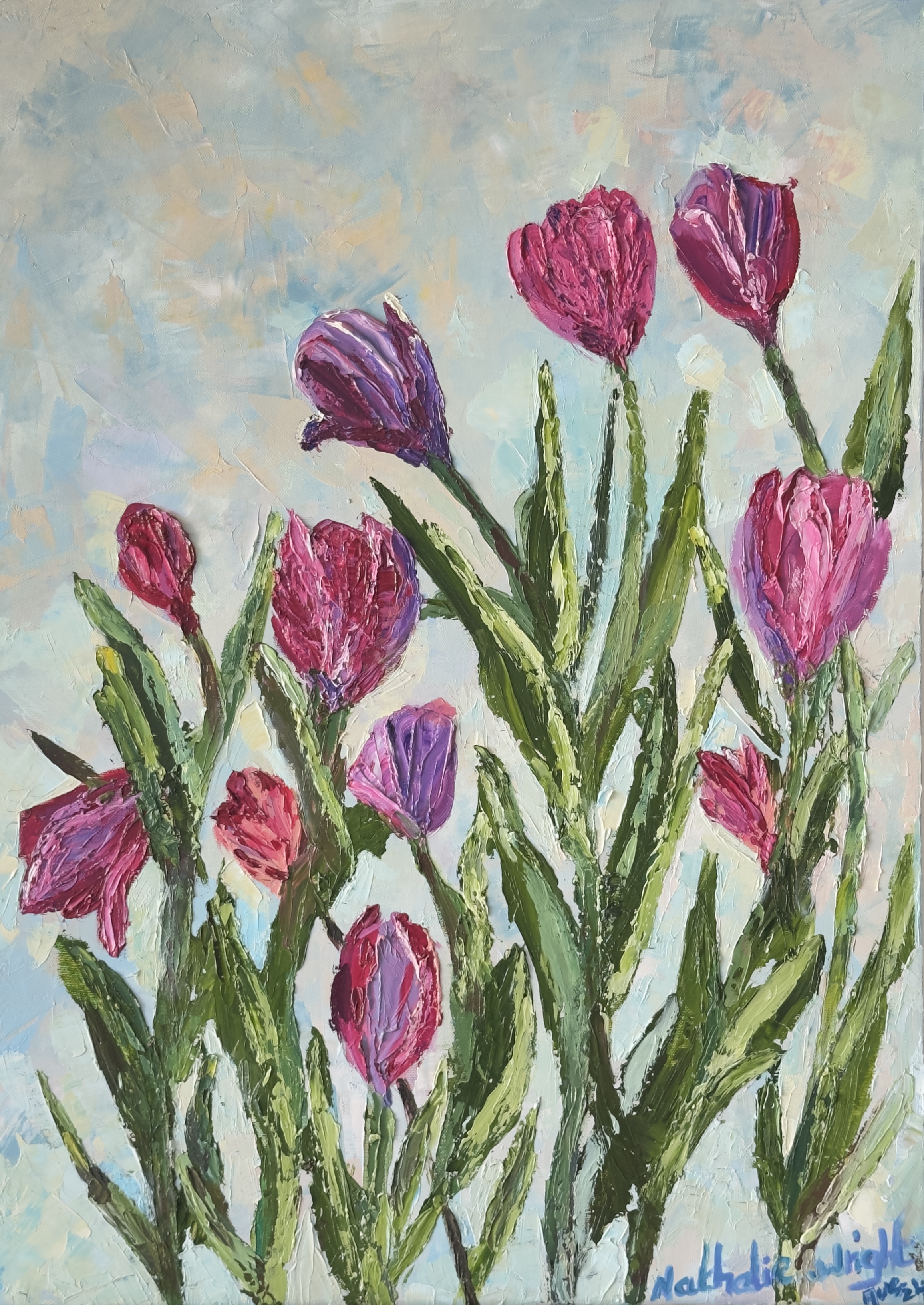 Pink Tulips — Nathalie Wright